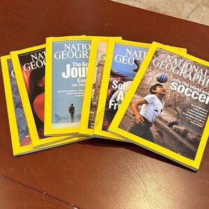 National Geographic Magazine Set with case Jan-June 2006